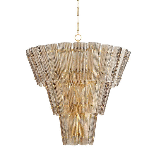 Hudson Valley Cassian 18Lt Chandelier, Gold Leaf/Light Bronze - 7918-VGL