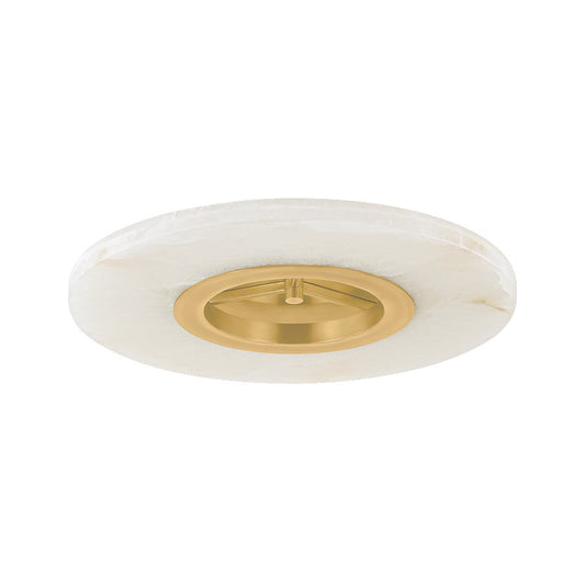 Hudson Valley Alto 1 Light Semi Flush, Aged Brass - 8024-AGB