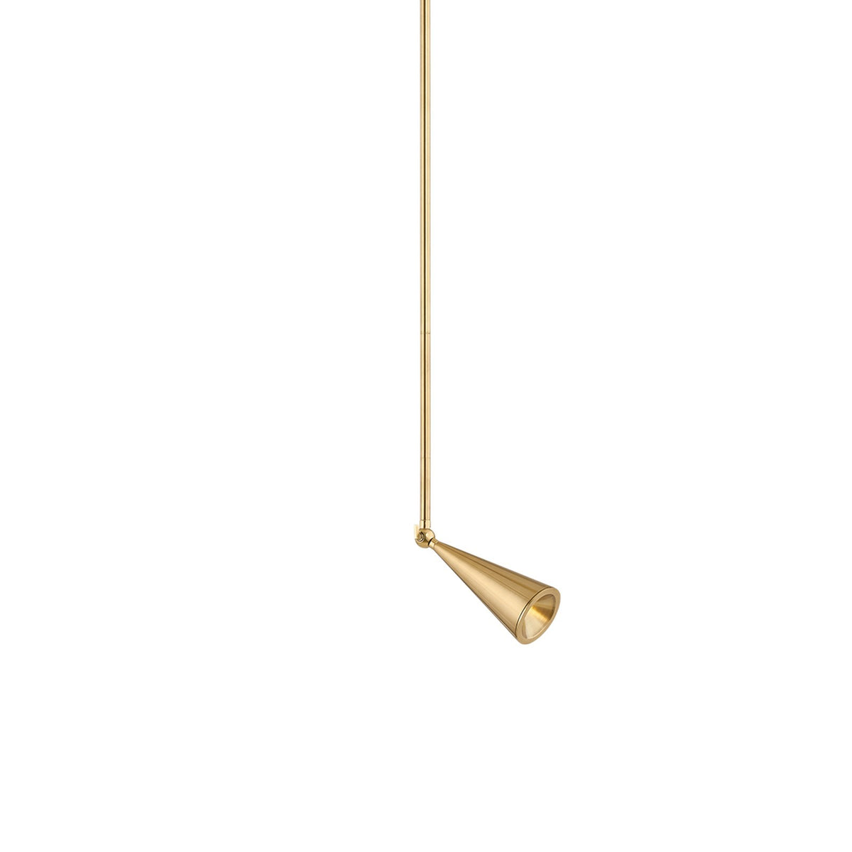 Hudson Valley Beechmont 5in 1-Light Flush Mount | Modern Aged Brass and Clear Glass | Bedroom & Hallway | 4.75 x 8 in | Model 8151-AGB