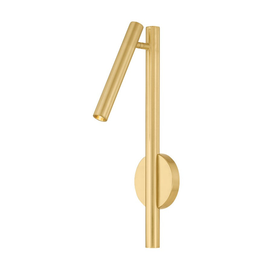 Hudson Valley Circleville 1 Light Wall Sconce, Aged Brass - 9022-AGB