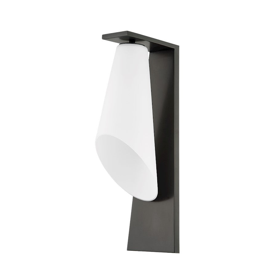 Hudson Valley Andros 1 Light Wall Sconce, Old Bronze/Opal Matte - 9316-OB