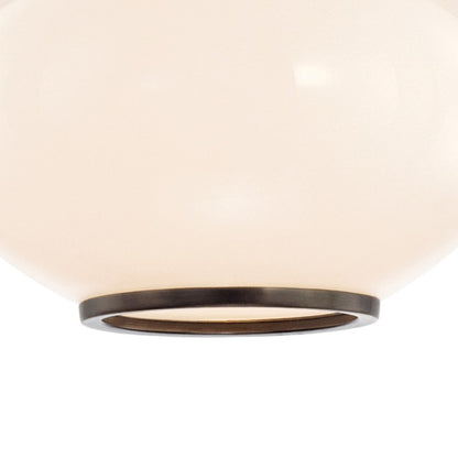 Hudson Valley Canton 1 Light Semi Flush, Old Bronze
