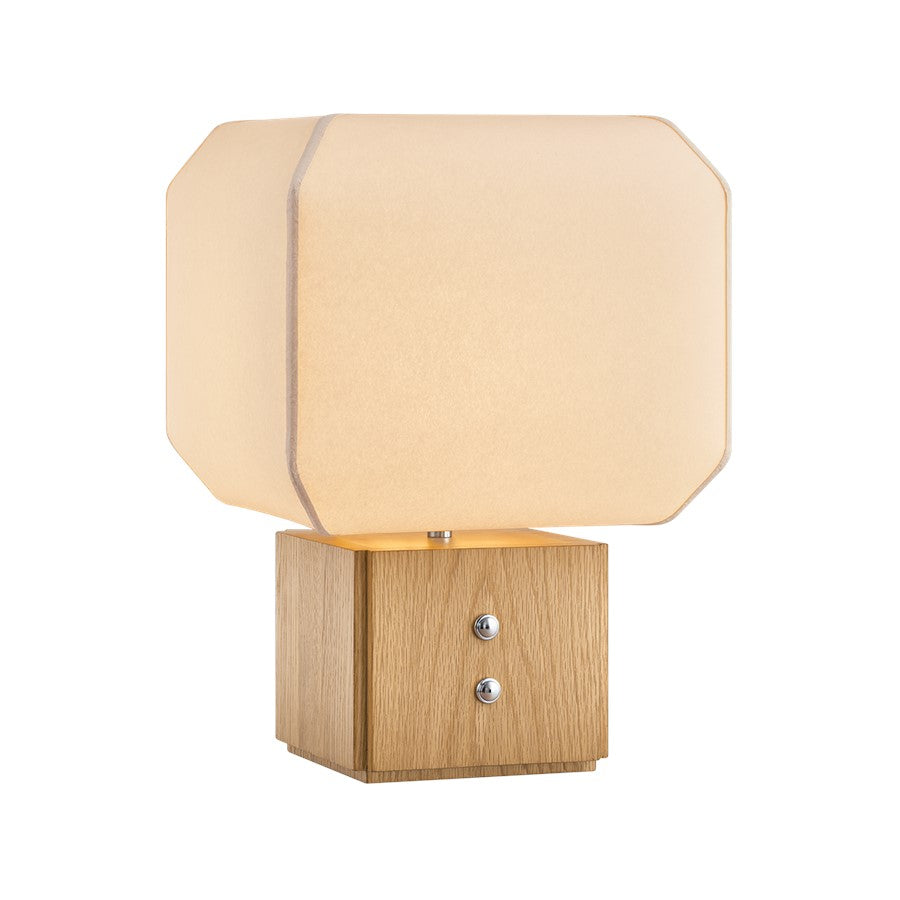 Hudson Valley Brice 1Lt Table Lamp, Polished Nickel/Handmade Paper - AHL4519-PN