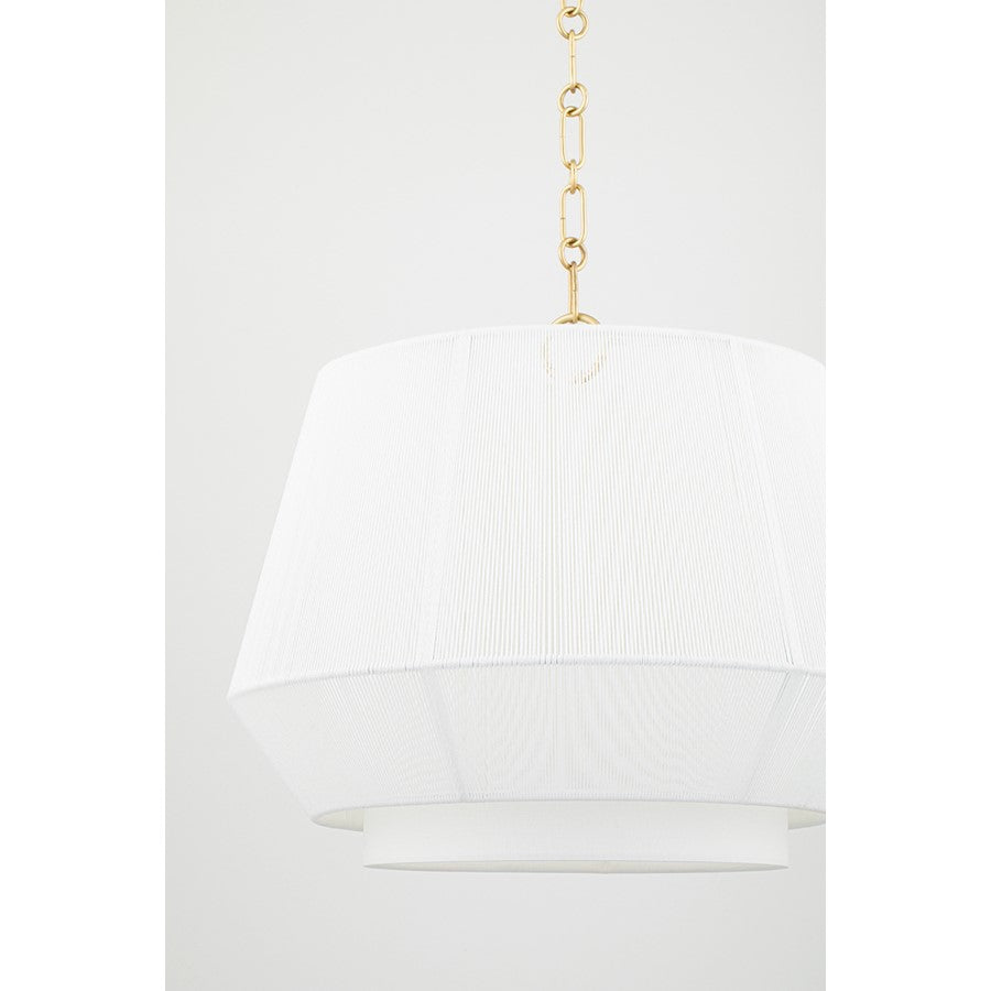 Pendant In Aged Brass/White