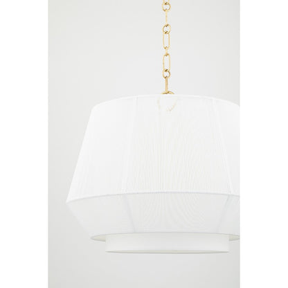 Pendant In Aged Brass/White