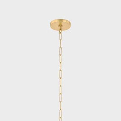 Mitzi Benita 1 Light 16" Pendant, Aged Brass/Light Bronze