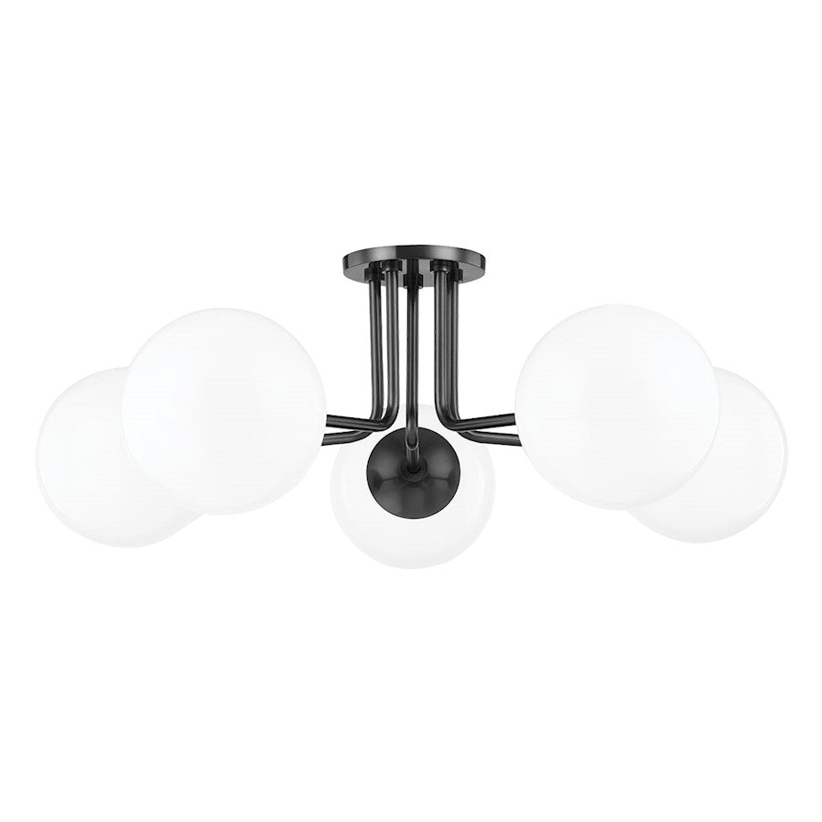 Mitzi Stella 5 Light Semi Flush, White
