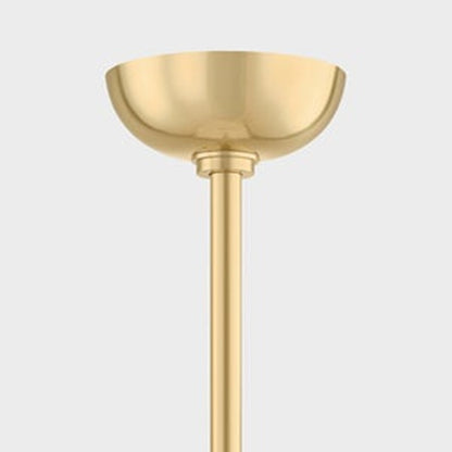 Mitzi Nyla 3 Light Chandelier, Aged Brass