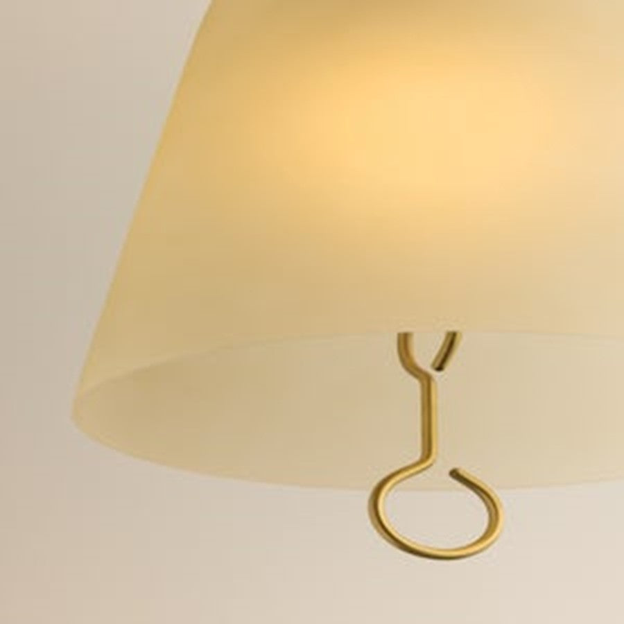 Mitzi Christine 1Lt 11" Pendant, Brass/Champagne Etched In/Out