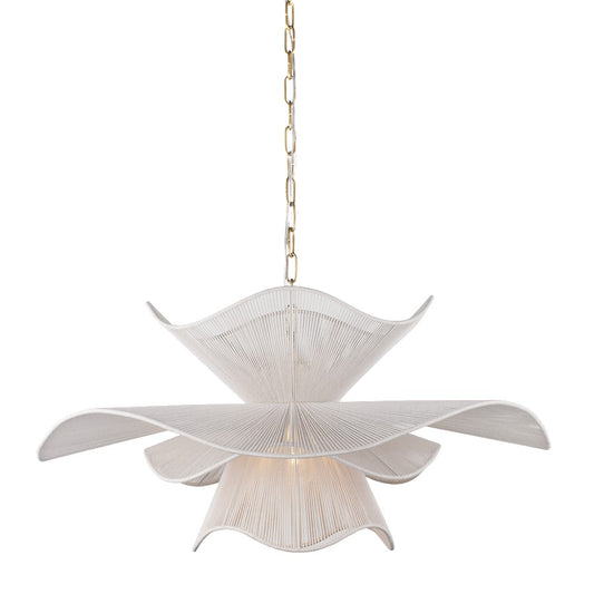 Mitzi Amanda 1 Light Chandelier, Aged Brass/Cotton String - H1084701-AGB