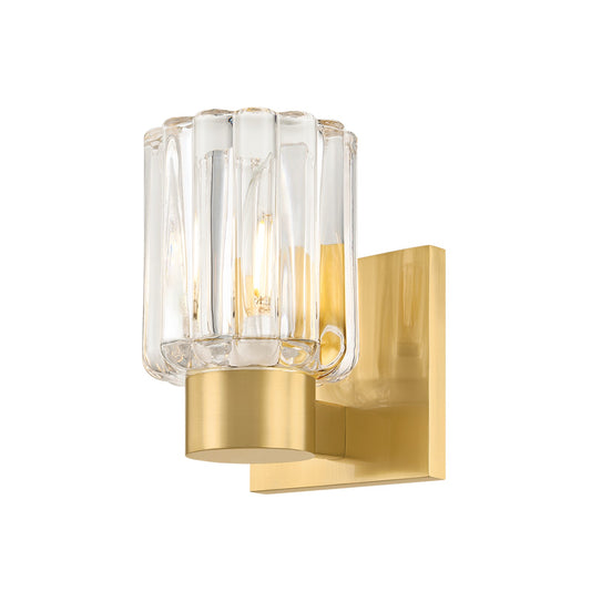 Mitzi Danae 1 Light Bath and Vanity, Aged Brass/Clear Optic - H1107301-AGB