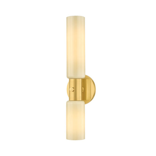 Mitzi Violetta 4 Light Wall Sconce, Aged Brass/Cream Opal Glossy - H1126102-AGB