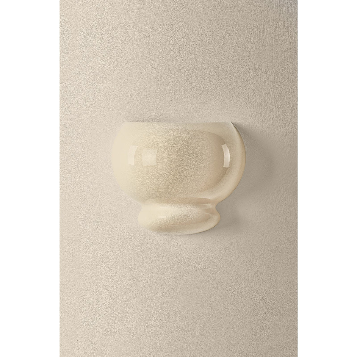 Mitzi Pia 1 Light Wall Sconce, Aged Brass/Butter Crackle - H1145101-AGB/CBR