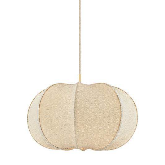 Mitzi Alexandra 1 Light 30" Pendant, Aged Brass/Textured Linen - H1147701L-AGB