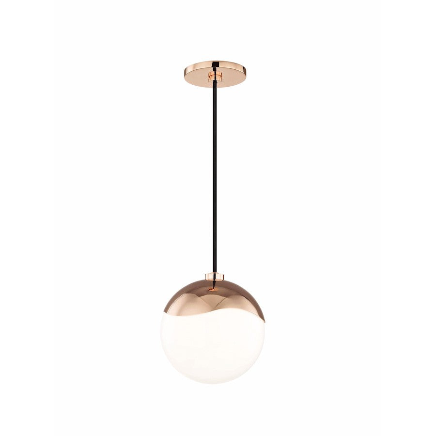 1 Light Pendant, Polished Copper