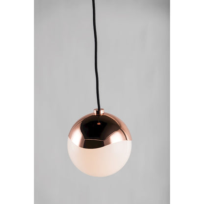 1 Light Pendant, Polished Copper