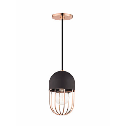1 Light Pendant, Polished Copper