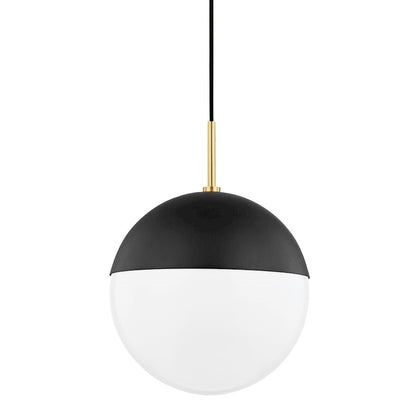 1 Light Large Pendant, Black