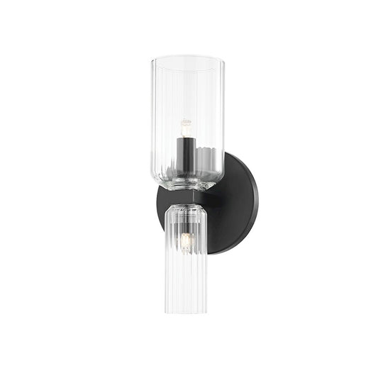 2 Light Bathroom Vanity Light Soft Black