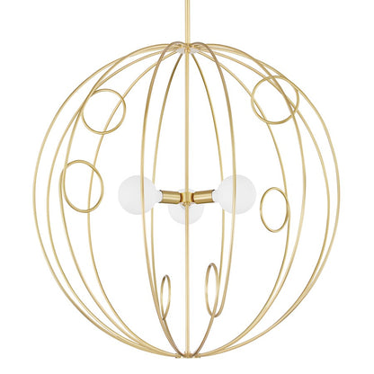Mitzi Alanis 3 Light Large Pendant, Polished Nickel - H485701L-PN