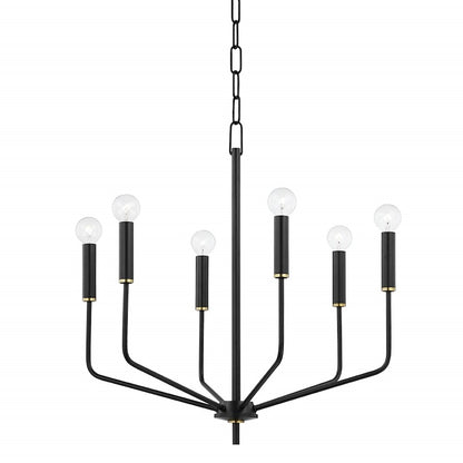 Bailey Chandelier, Aged Brass