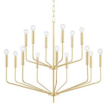 Mitzi Bailey 15 Light, 2-Tier Chandelier, Polished Nickel - H516815-PN