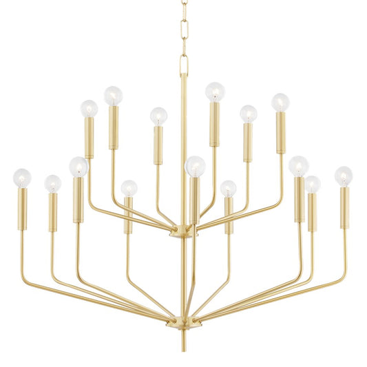 Mitzi Bailey 15 Light, 2-Tier Chandelier, Polished Nickel - H516815-PN