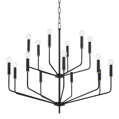 Bailey Chandelier, Aged Brass