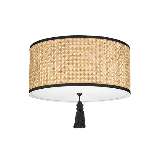 Mitzi Dolores 2 Light Flush Mount, Soft Black