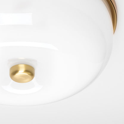 Mitzi Wendy 2 Light Flush Mount, Aged Brass