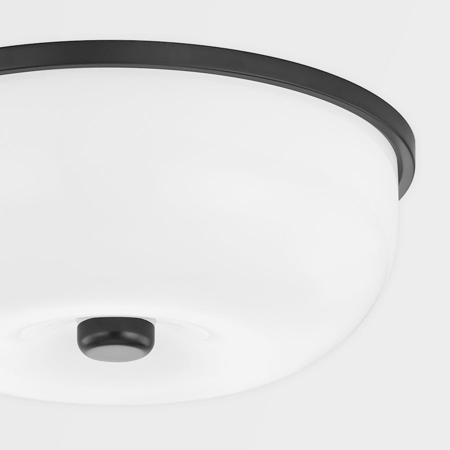 Mitzi Wendy 2 Light Flush Mount, Soft Black