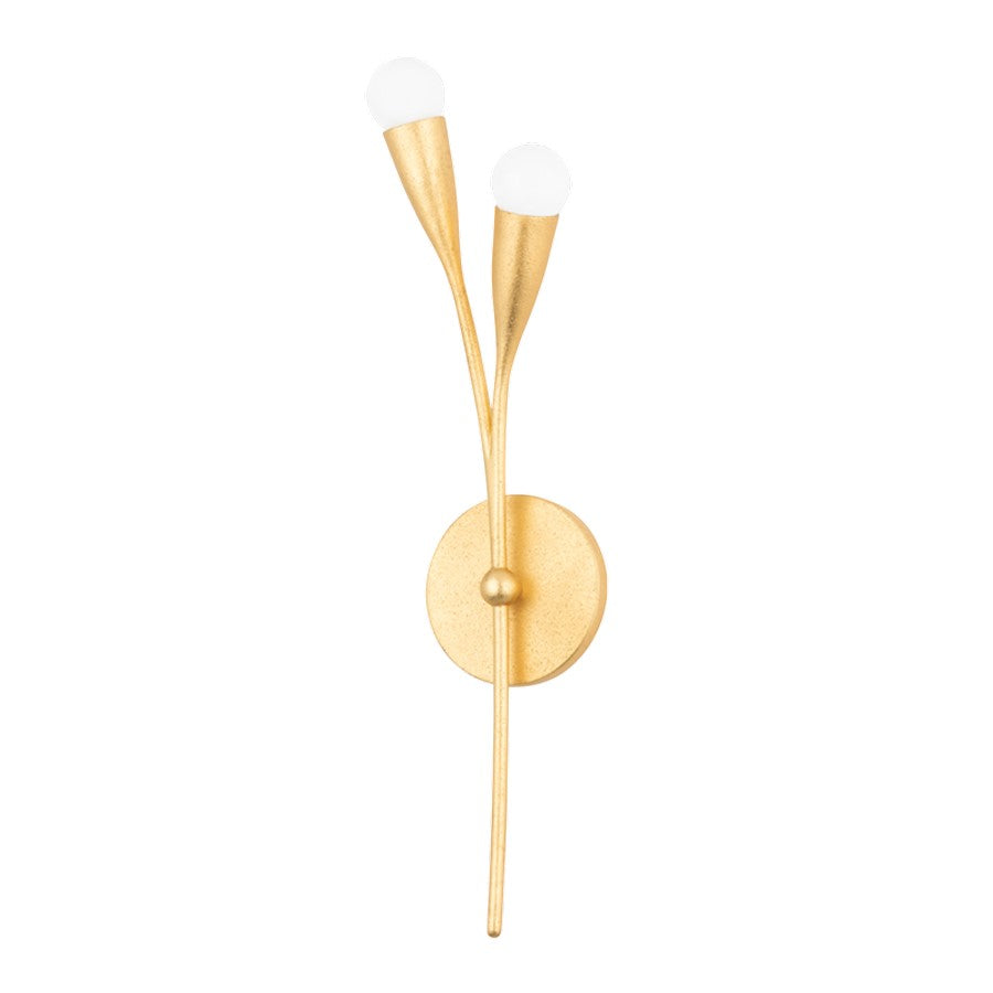 Mitzi Elsa 2 Light Wall Sconce, Textured White - H689102-TWH