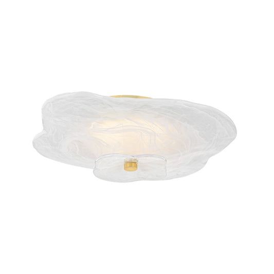 Mitzi Starlie 1Lt Flush Mount, Brass/Piastre Inside Etched - H994501-AGB