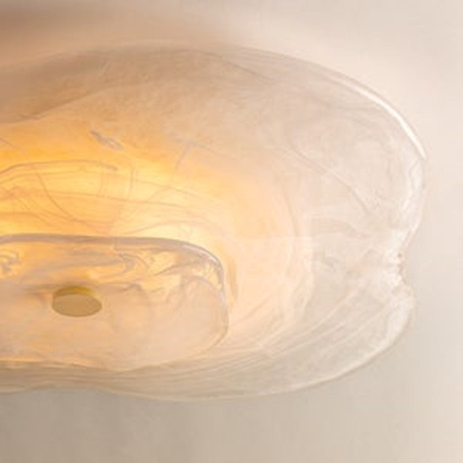 Mitzi Starlie 1Lt Flush Mount, Brass/Piastre Inside Etched