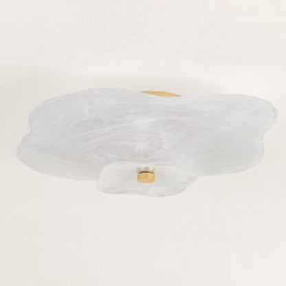 Mitzi Starlie 1Lt Flush Mount, Brass/Piastre Inside Etched