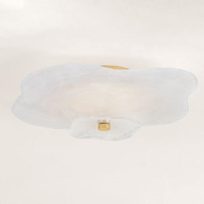 Mitzi Starlie 1Lt Flush Mount, Brass/Piastre Inside Etched