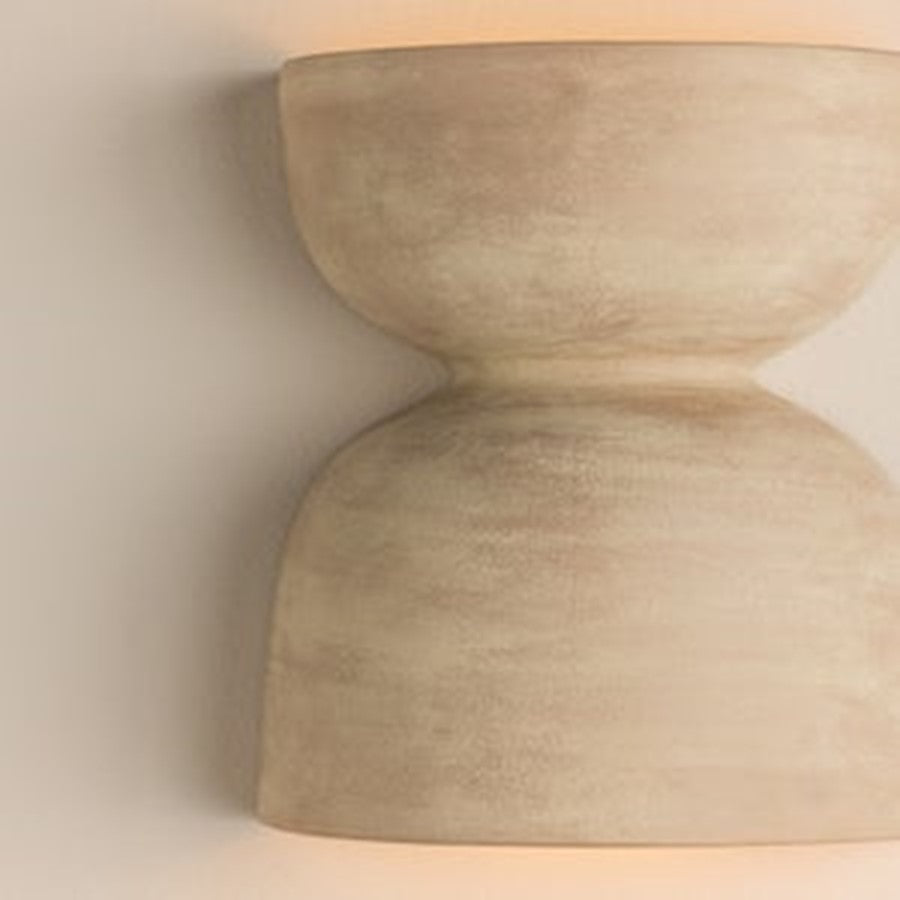 Mitzi Natalia 2Lt Wall Sconce, Brass/Ceramic Windy Dune