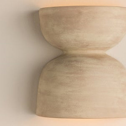 Mitzi Natalia 2Lt Wall Sconce, Brass/Ceramic Windy Dune
