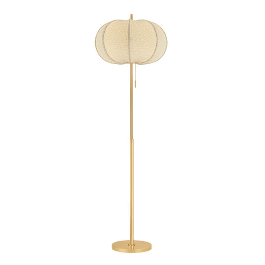 Mitzi Alexandra 1 Light Floor Lamp, Aged Brass/Textured Linen - HL1147401-AGB