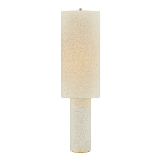Mitzi Sam 1 Light Floor Lamp, Aged Brass/Textured Linen - HL1148401-AGB