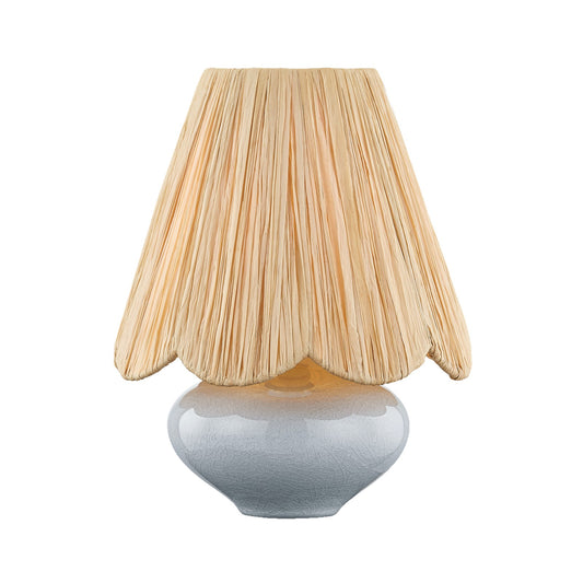 Mitzi Cailyn 1 Light Table Lamp, Aged Brass/Natural Raffia - HL1157201-AGB-CFK