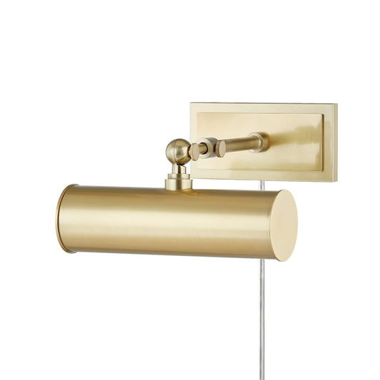 Holly Picture Lightw/Plug, Aged Brass/Aged Brass