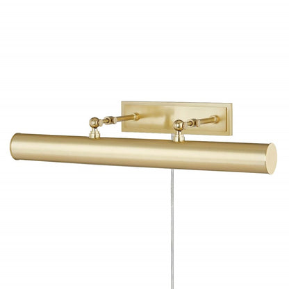 Holly Picture Lightw/Plug, Aged Brass/Aged Brass