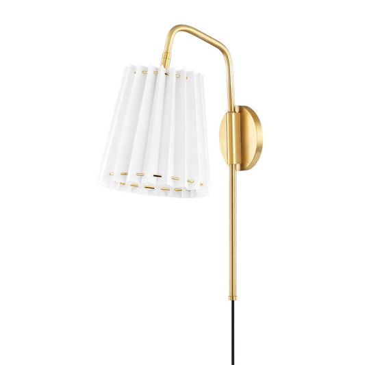 Mitzi Demi 1 Light Portable Wall Sconce, Soft Black - HL476101-SBK