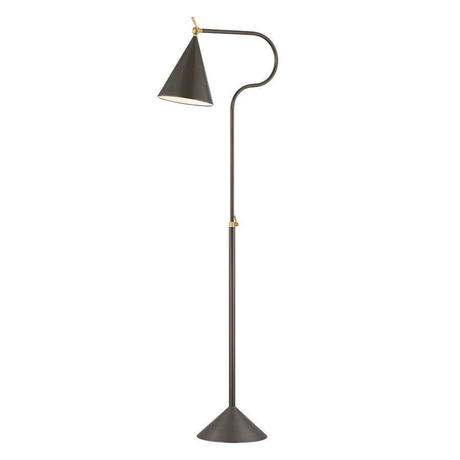 Mitzi Harriet 1 Light Floor Lamp, Brass/Bronze/Bronze - HL996401-AGB-TRB