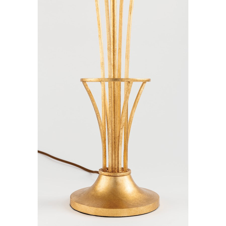 Hurley Table Lamp, Gold Leaf