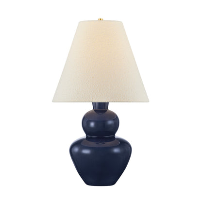 Hudson Valley Dumont 1 Light Table Lamp, Aged Brass/Boucle