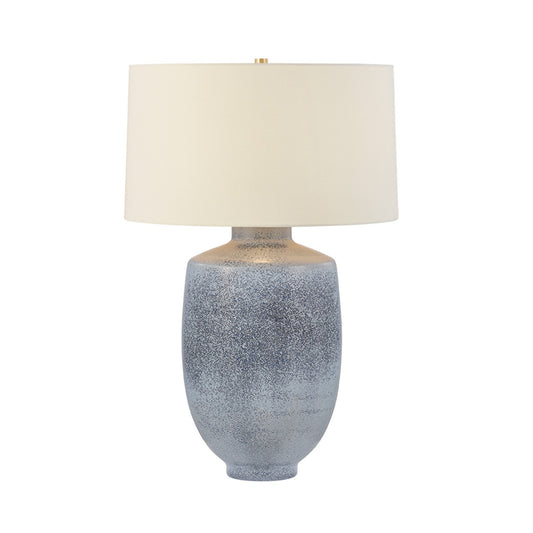 Hudson Valley Hensonville 1Lt Table Lamp, Aged Brass/White Linen