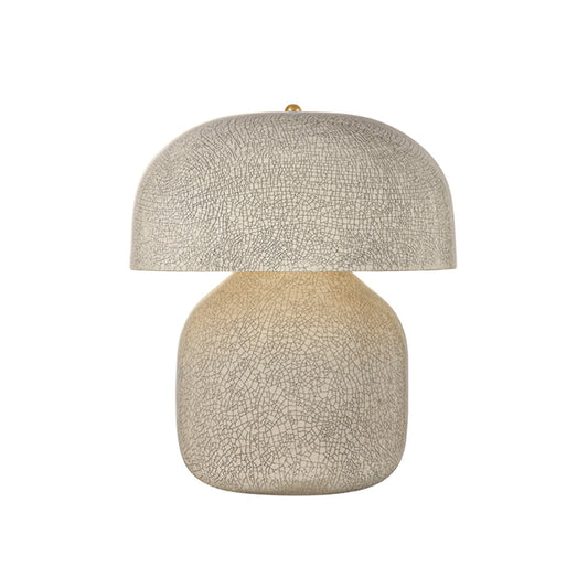 Hudson Valley Leetown 2-Light Table Lamp | Modern Ceramic Inked Crackle and Aged Brass | Living Room & Bedroom Accent | Model L3732-AGB-CIK