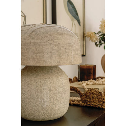 Hudson Valley Leetown 2-Light Table Lamp | Modern Ceramic Inked Crackle and Aged Brass | Living Room & Bedroom Accent | Model L3732-AGB-CIK